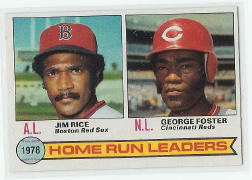 1979 Topps Baseball Cards      002      Jim Rice/George Foster LL